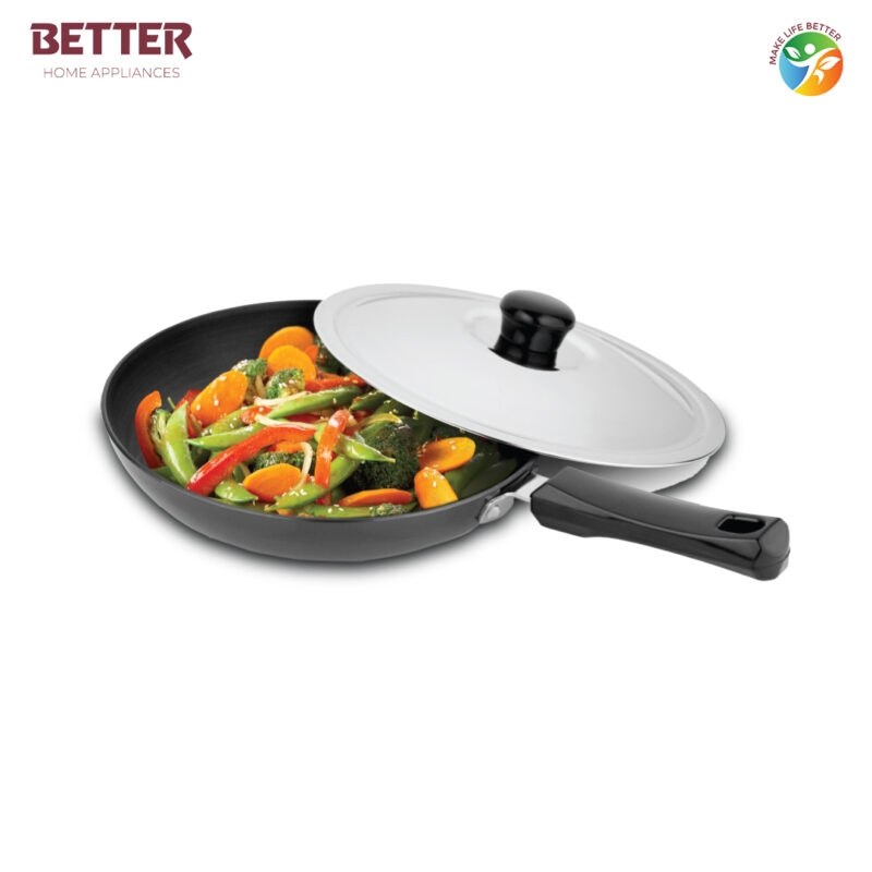 Better Hard Anodized Fry Pan, 20 cm (Induction and Gas Stove Compatible)