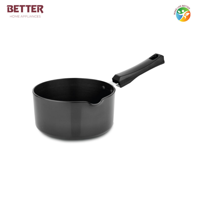 Better Hard Anodized Sauce Pan, 14 cm (Induction and Gas Stove Compatible)